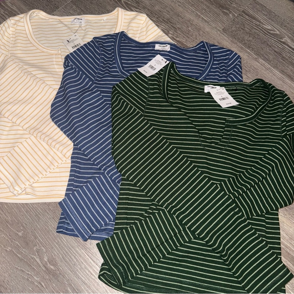 Cotton On Willa Waffle Long Sleeve Top All Size Small